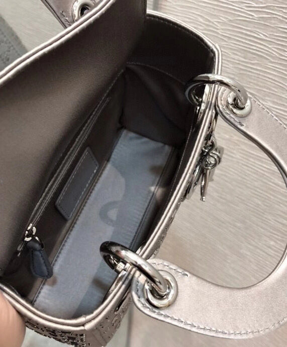 Christian Dior Mini Lady Dior Bag Grey